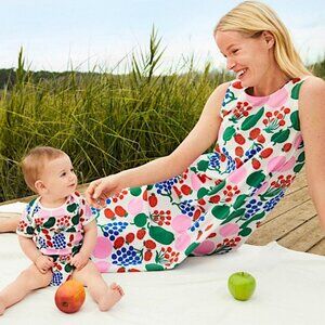 Marimekko x Uniqlo limited edition floral strawberries 100% cotton dress S
